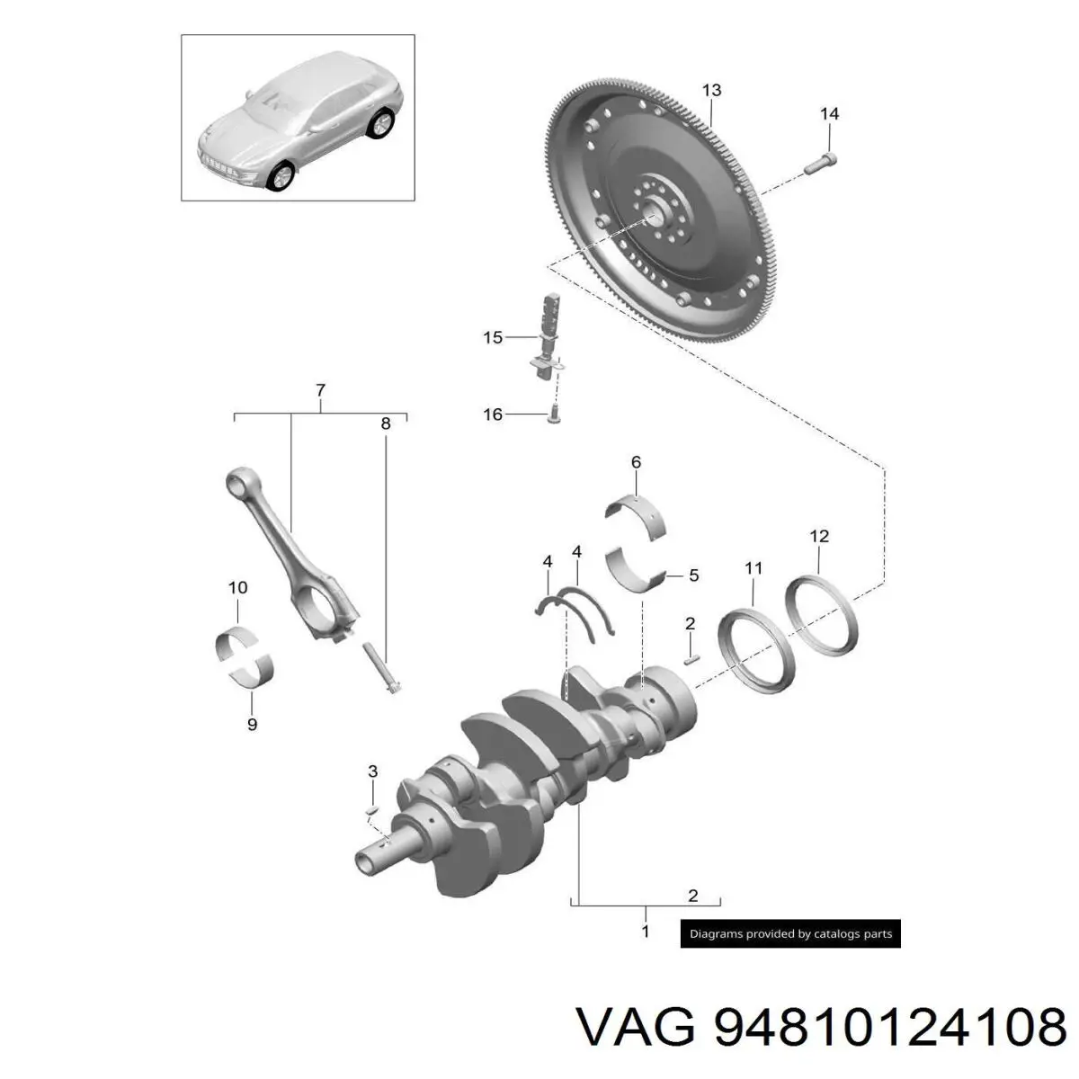  Porsche 94810124108 цена, от 39.79 USD