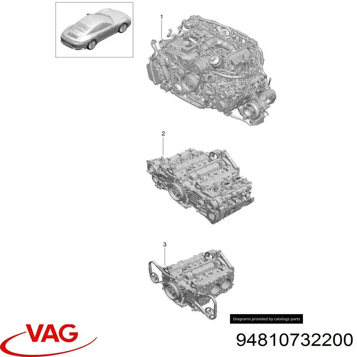 94810732200 VAG vedante de adaptador do filtro de óleo