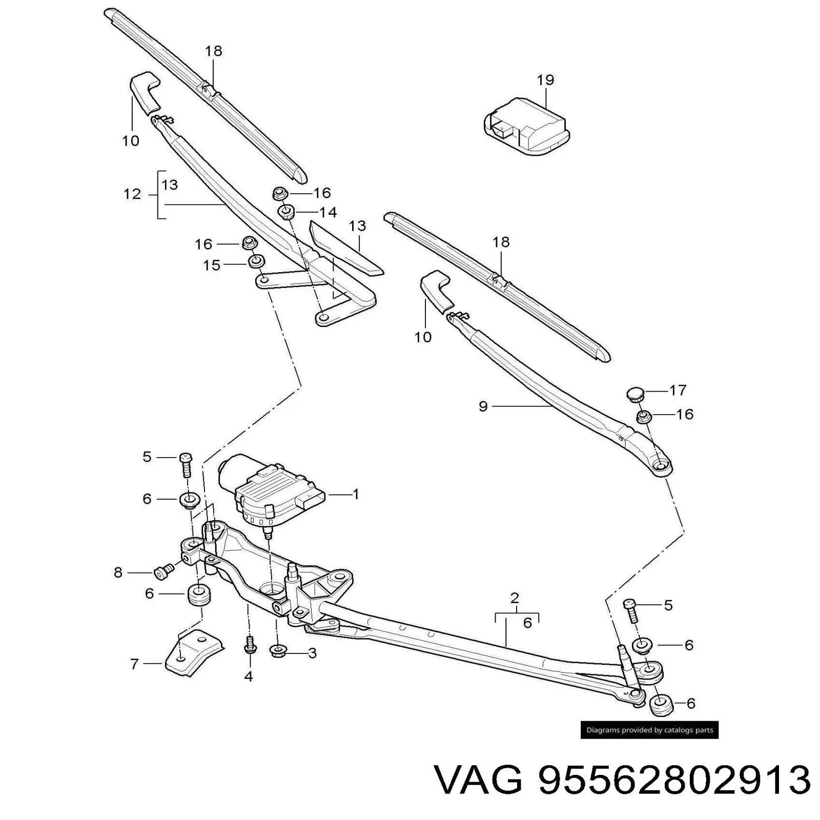  VAG 95562802913 цена, от 67.71 USD