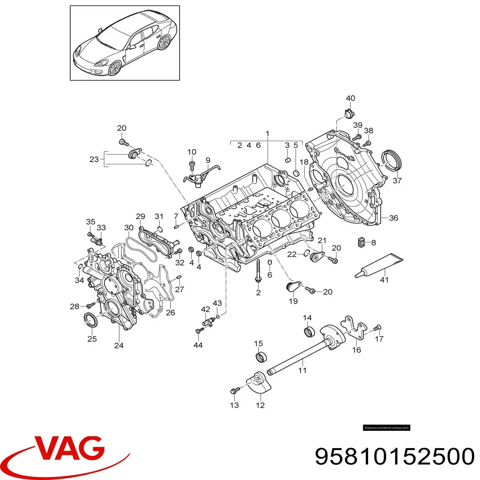  Porsche 95810152500 цена, от 40.15 USD
