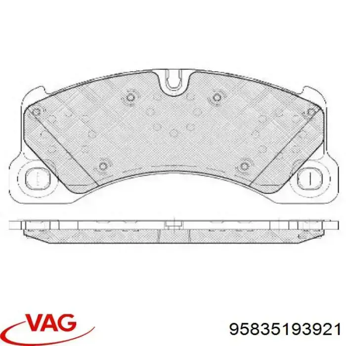 Тормозные колодки VAG 95835193921