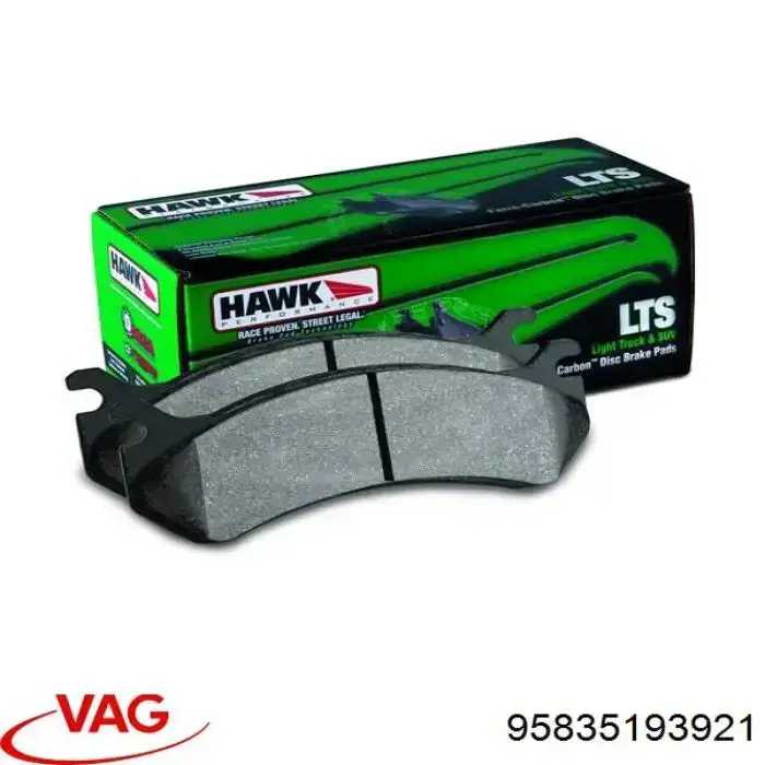 95835193921 VAG Колодки передние