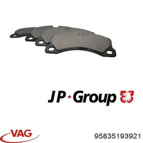 Колодки VAG 95835193921 цена, от 131.66 USD
