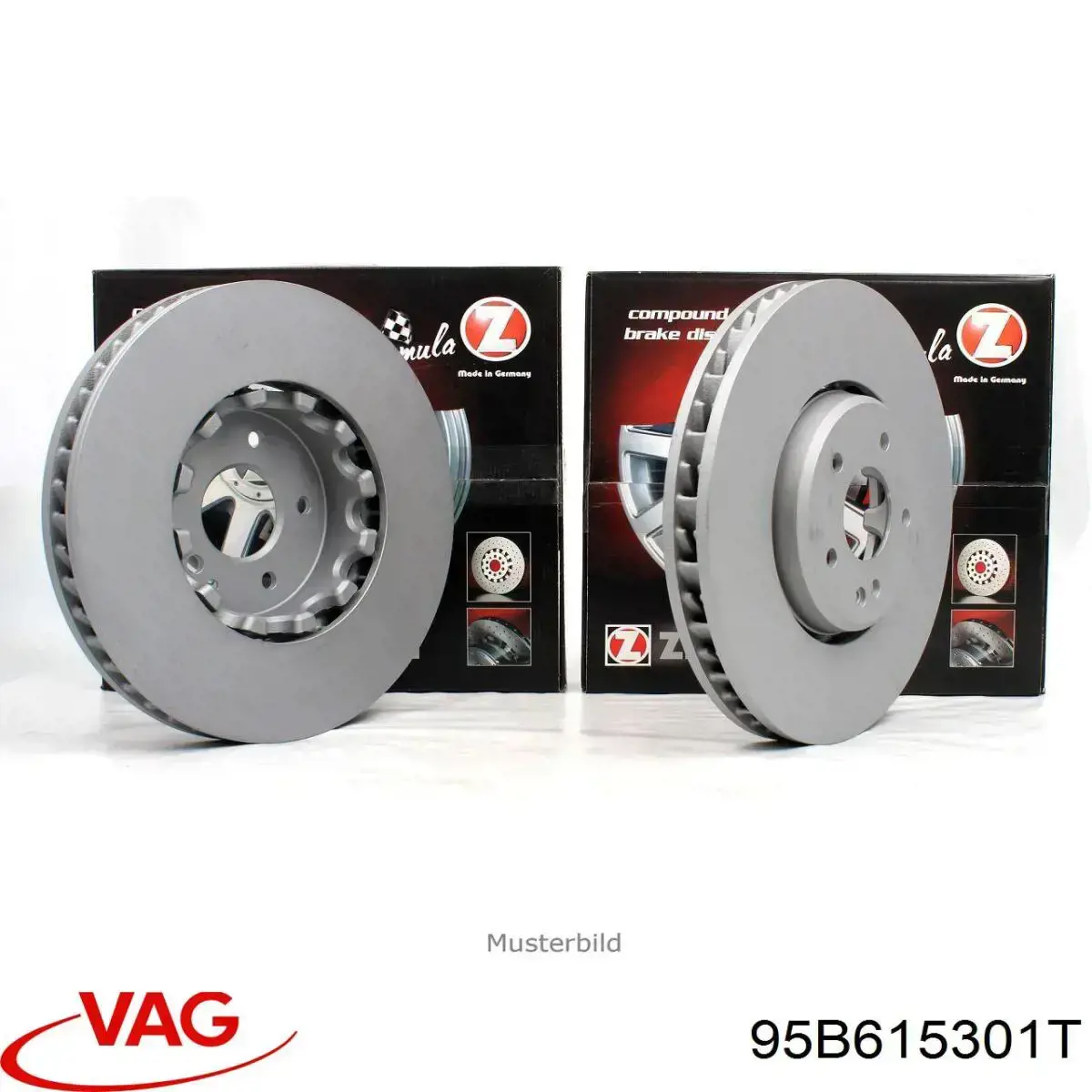 Купить 95B615301T VAG Ротор тормозной