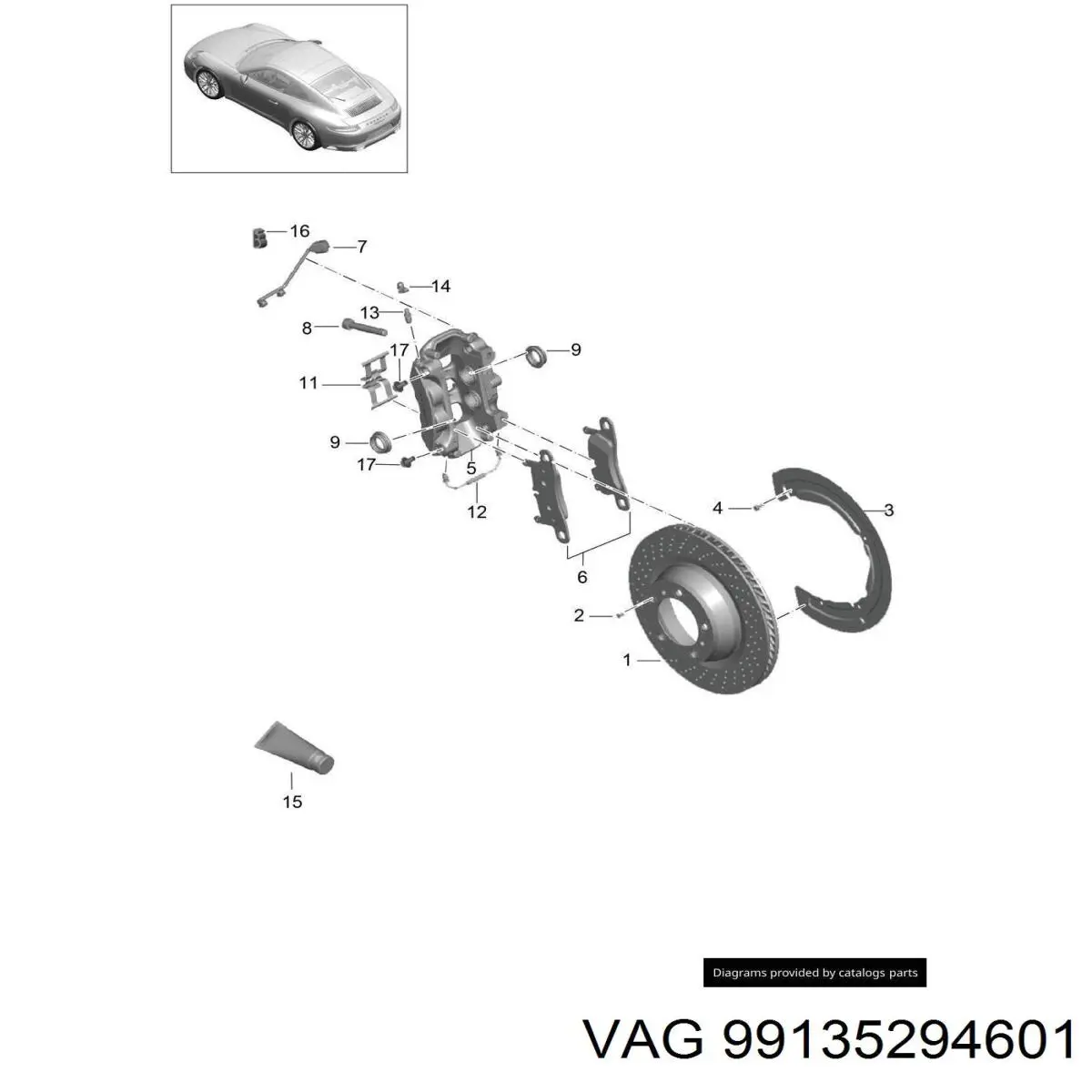 Задние тормозные колодки 971698451B Bentley