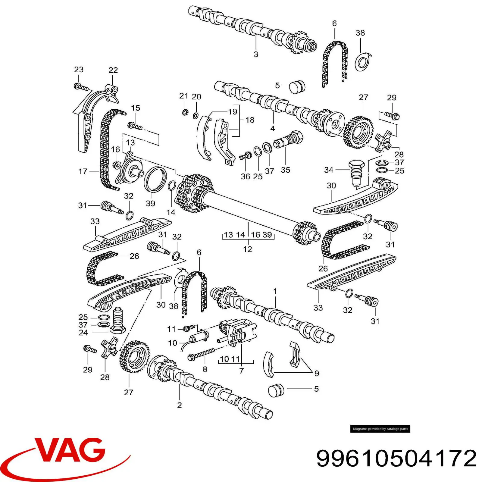 Гидрокомпенсатор 99610504172 VAG