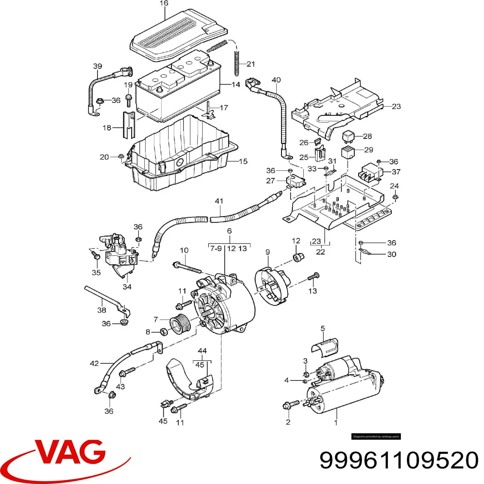 Аккумулятор VAG 99961109520