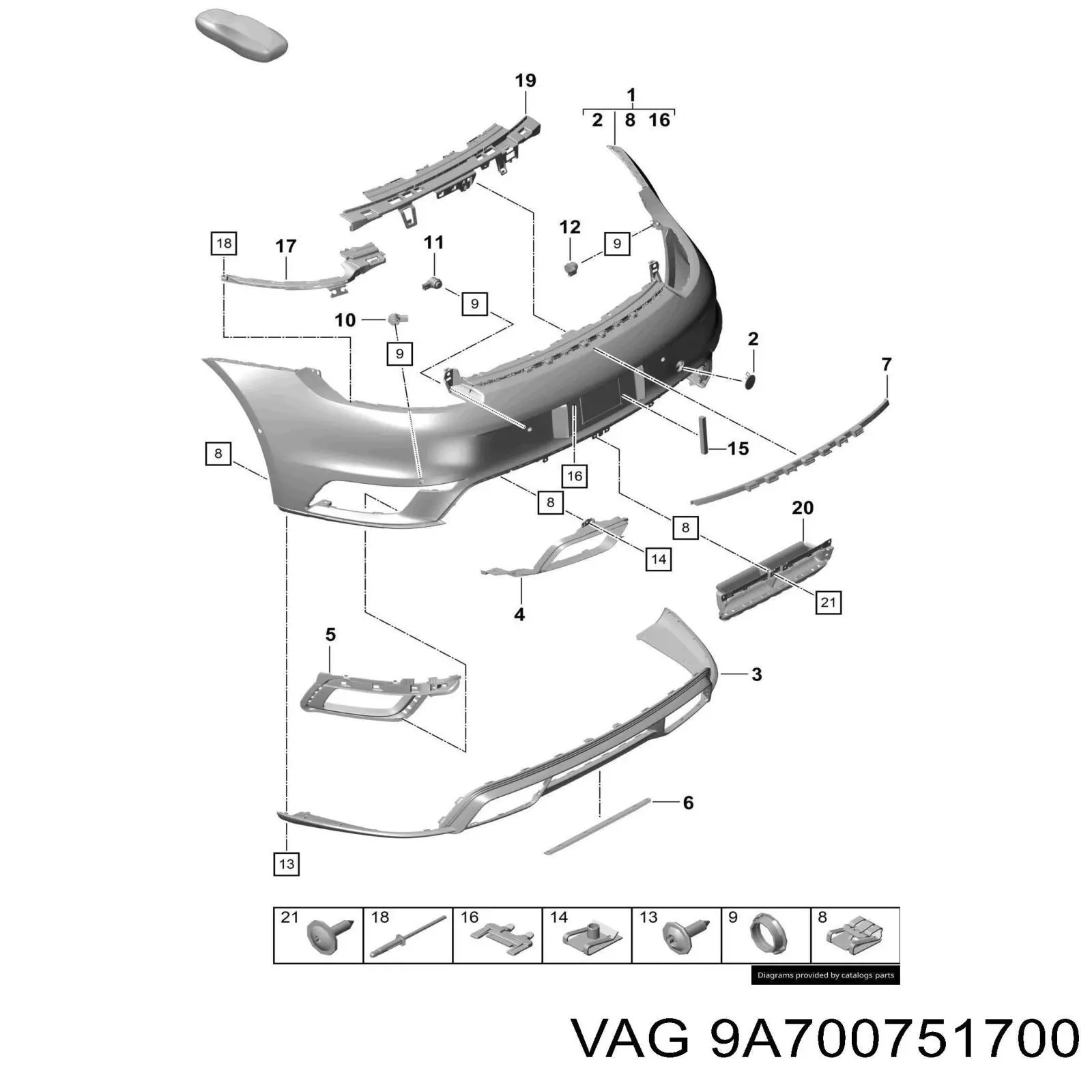  VAG 9A700751700 цена, от 1.41 USD