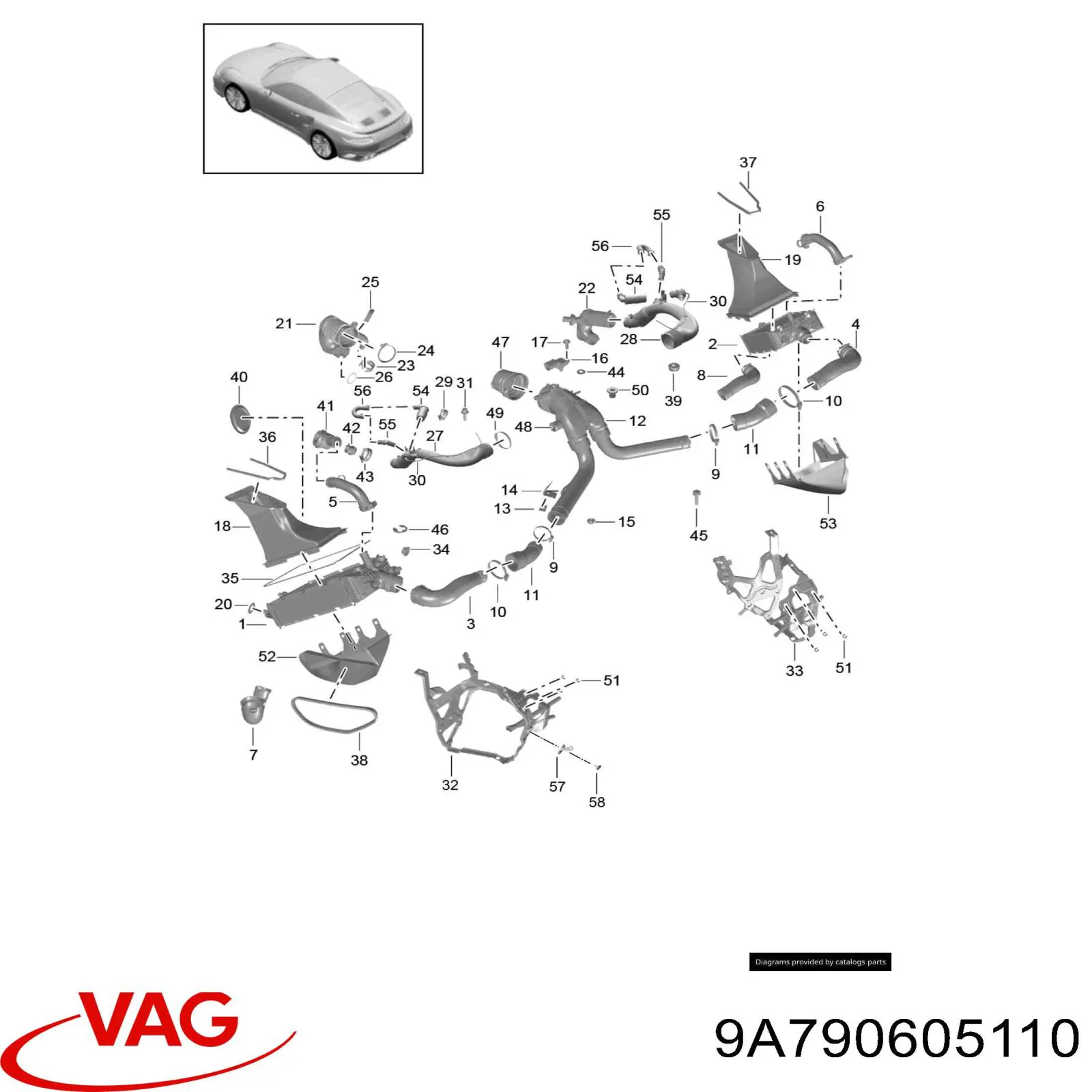 Датчик давления наддува VAG 9A790605110