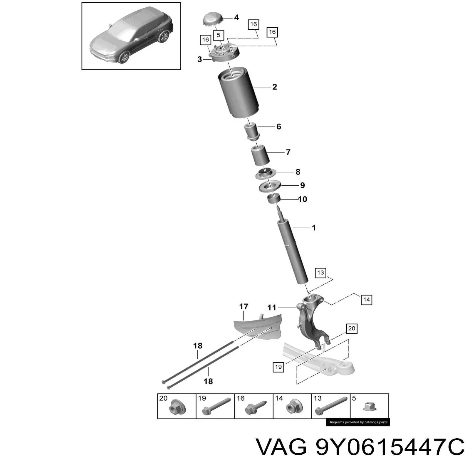 9Y0615447C Porsche 