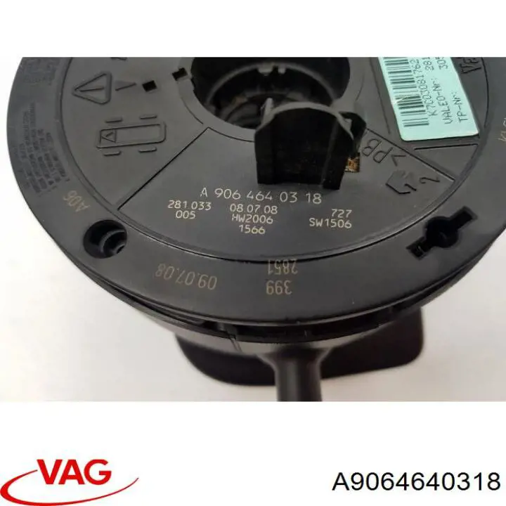 Anel AIRBAG de contato, cabo plano do volante para Mercedes Sprinter II 3-t 906