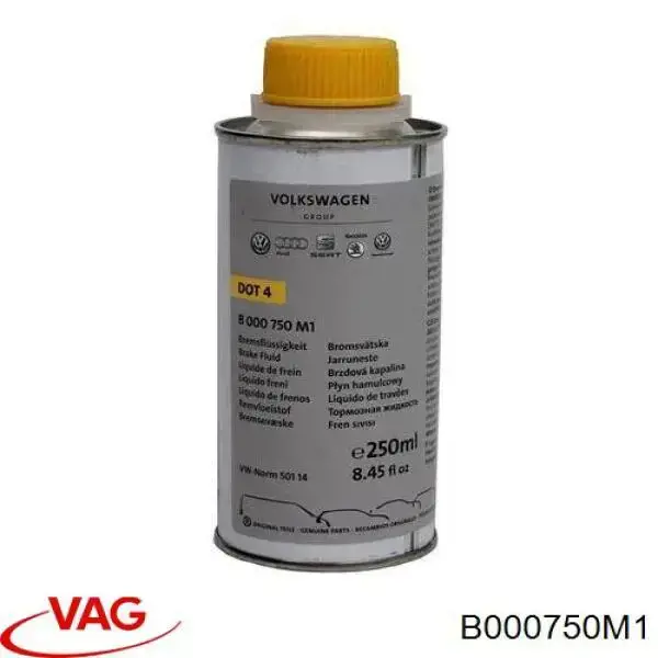 Жидкость тормозная VAG BRAKE FLUID DOT 4 0.25 л (B000750M1)