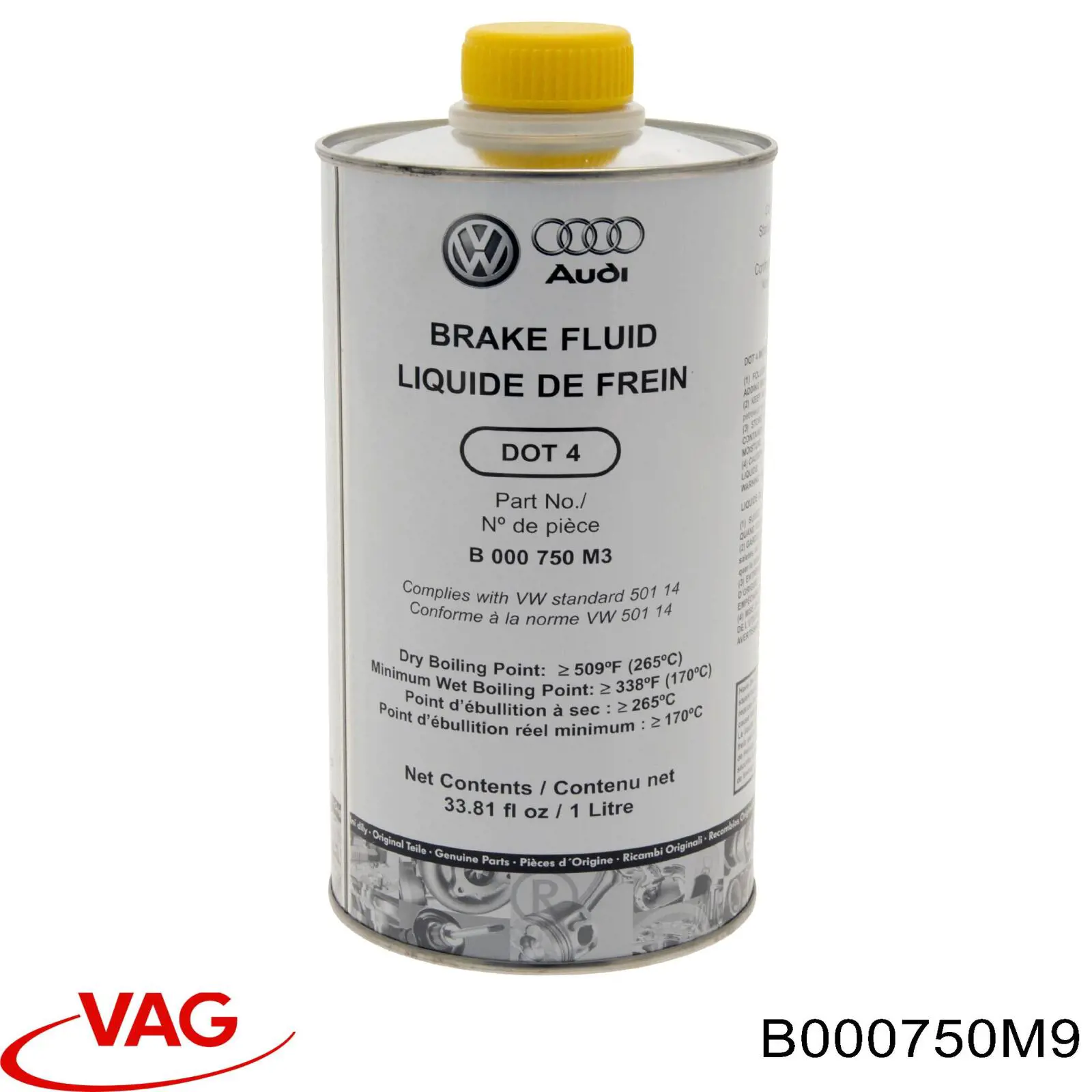 Жидкость тормозная VAG DOT 4 60 л (B000750M9)