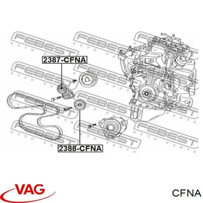 CFNA VAG Мотор в сборе