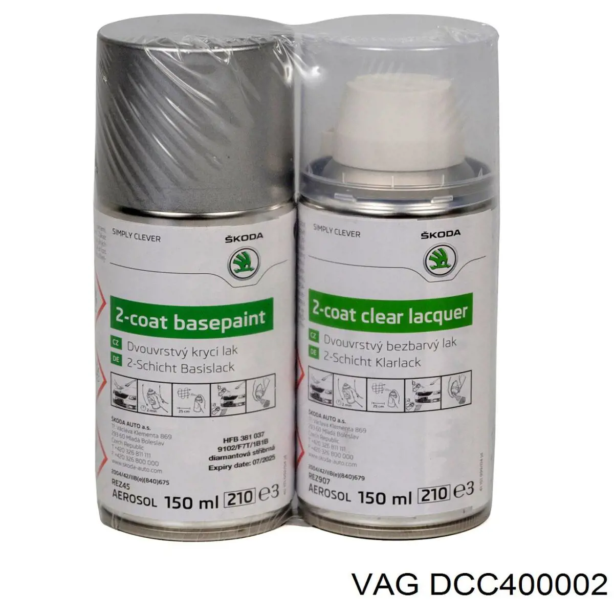 Коврик передний, комплект из 2 шт. VAG DCC400002