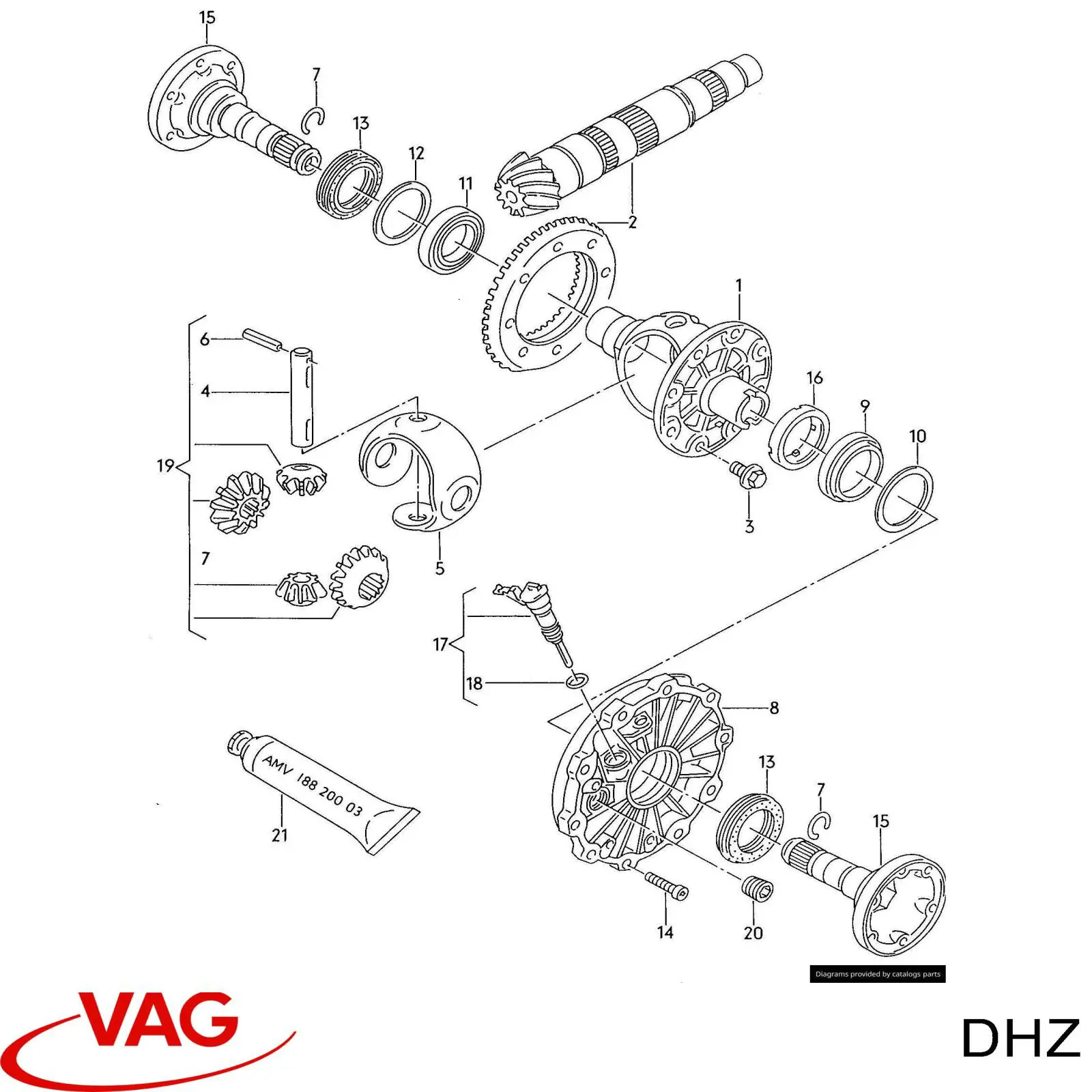 DHZ VAG КПП в сборе