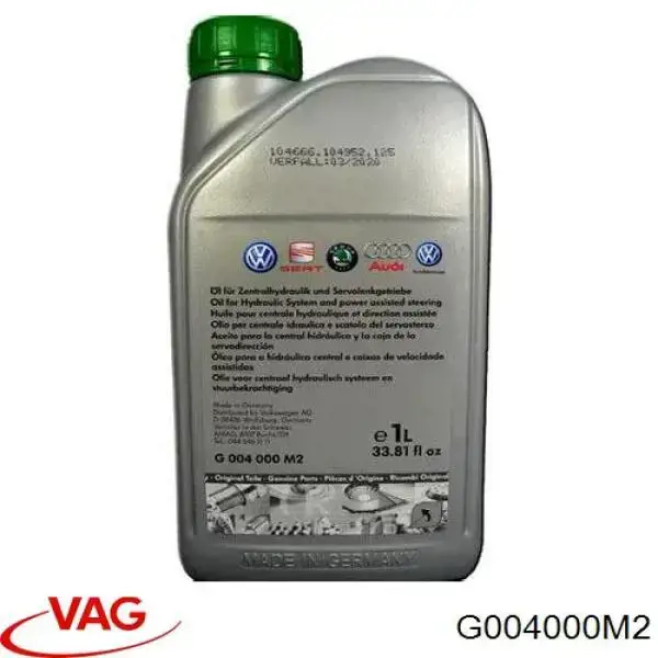 Масло гидроусилителя руля VAG G004000M2 цена, от 24.83 USD