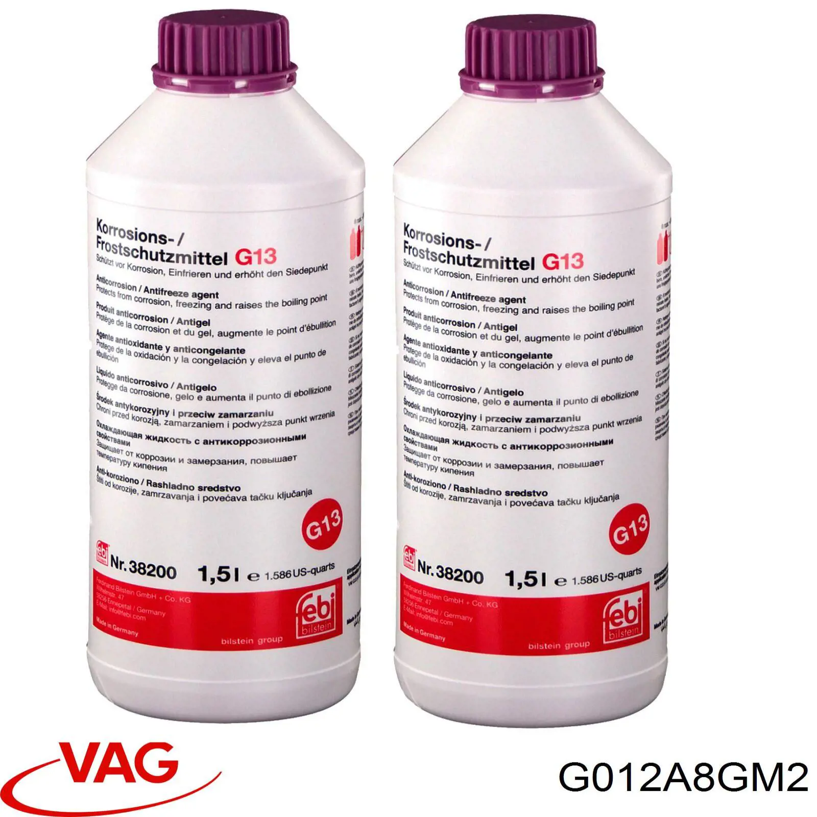 Купить G012A8GM2 VAG Антифриз универсальный
