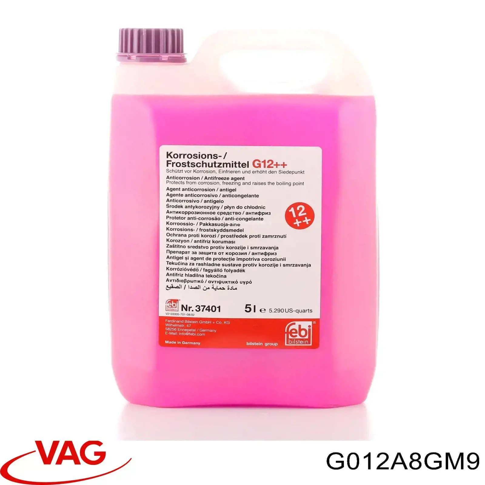 Купить G012A8GM9 VAG Антифриз универсальный