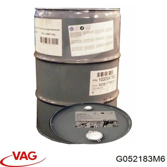 Моторное масло VAG Longlife II 0W-30 Синтетическое 60л (G052183M6)