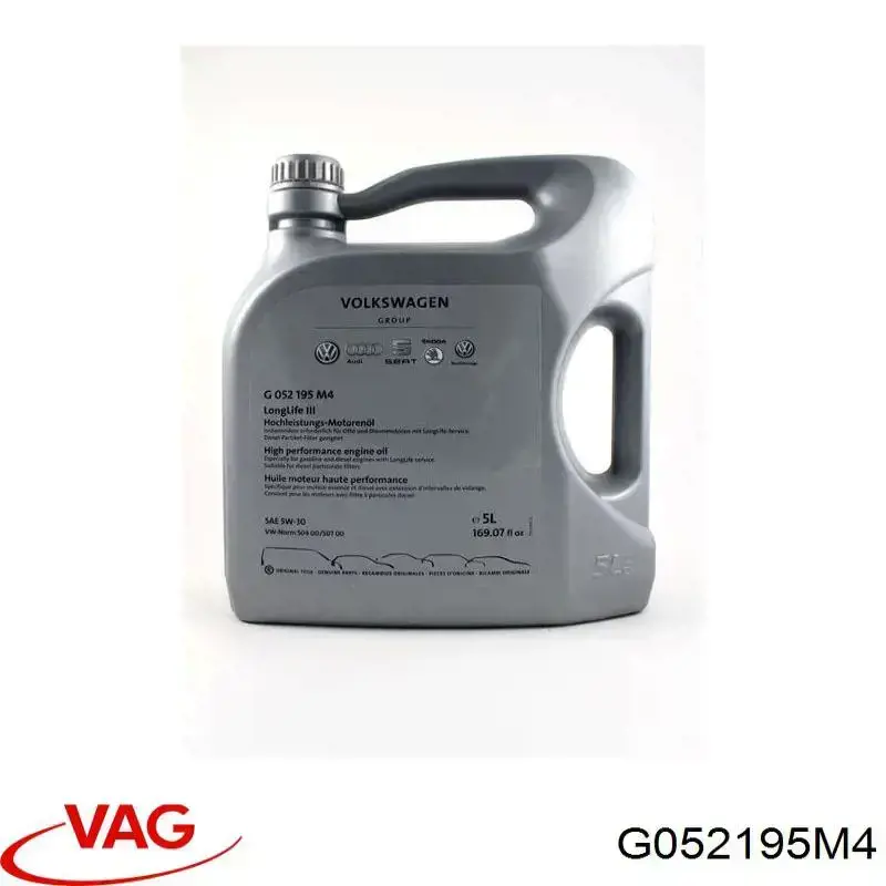 G052195M4 VAG Aceite de motor original y equivalente