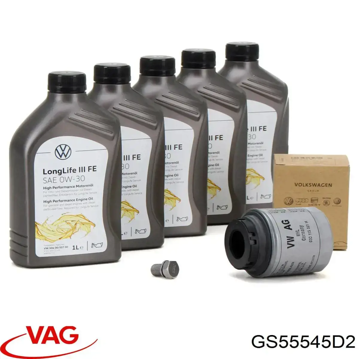 Моторное масло GS55545D2 VAG