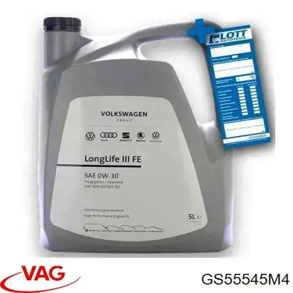 Масло автомобильное VAG GS55545M4 цена, от 55.52 USD