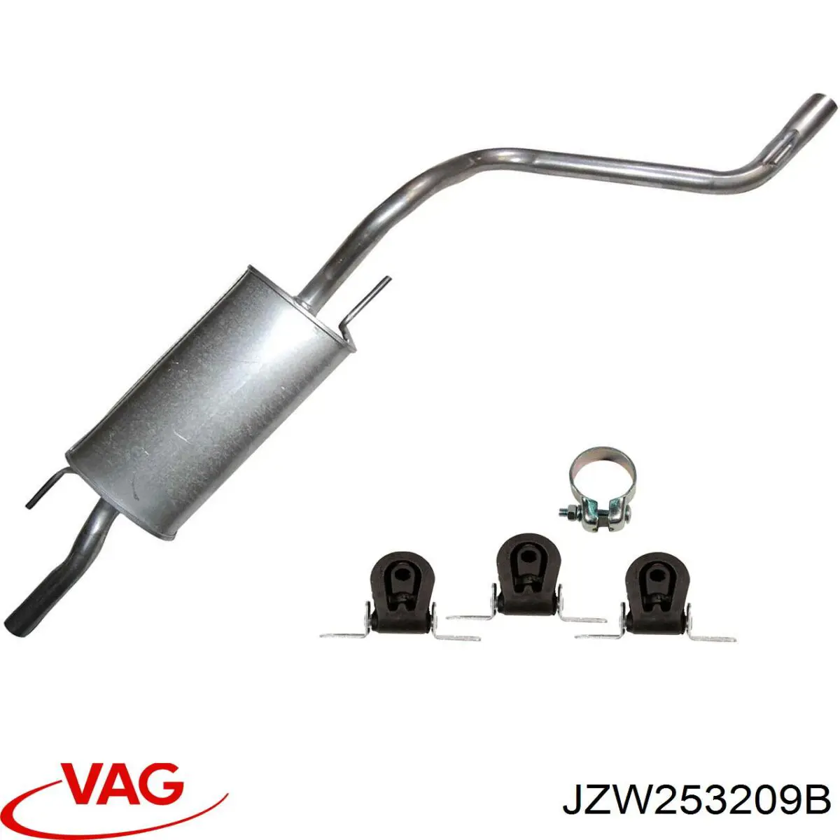 Глушитель, центральная часть VAG JZW253209B цена, от 25.20 USD