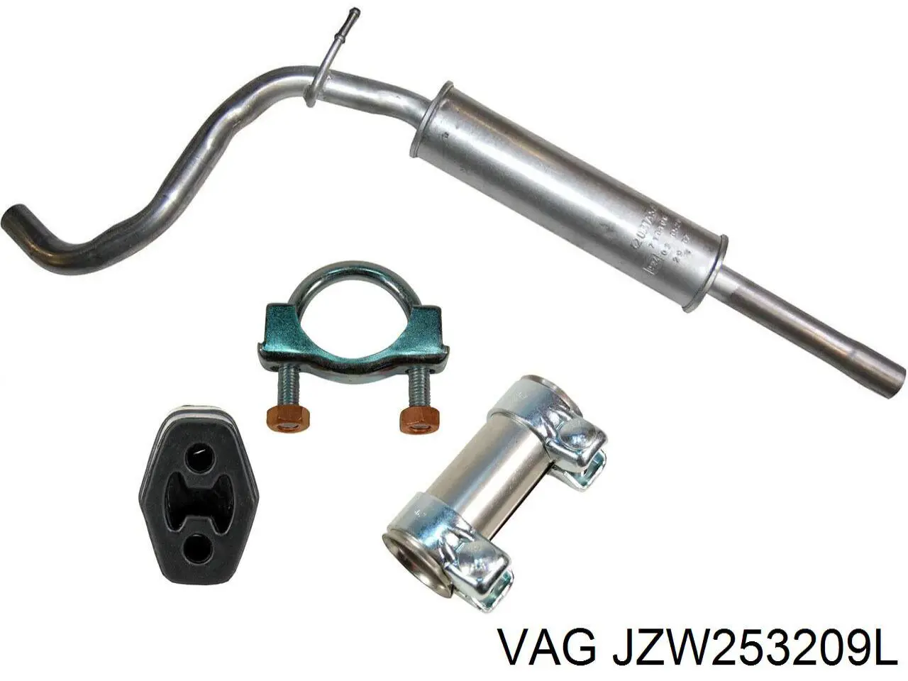 Глушитель, центральная часть VAG JZW253209L цена, от 42.49 USD