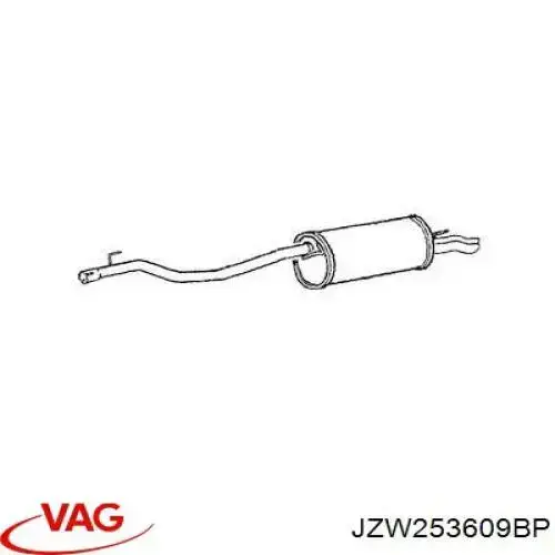 Купить 074253609AM VAG Глушитель задний