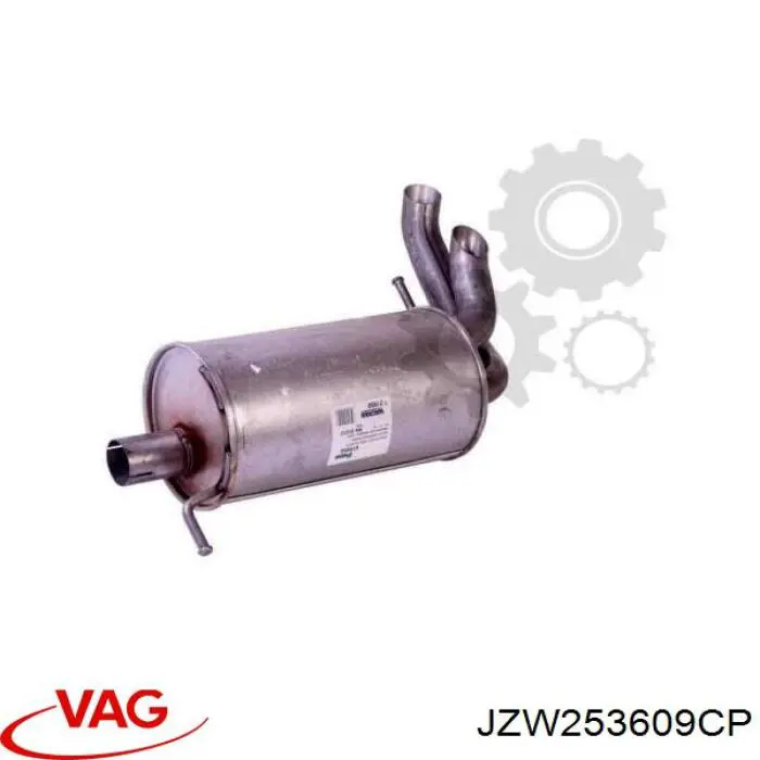 Выхлоп задний VAG JZW253609CP цена, от 52.18 USD