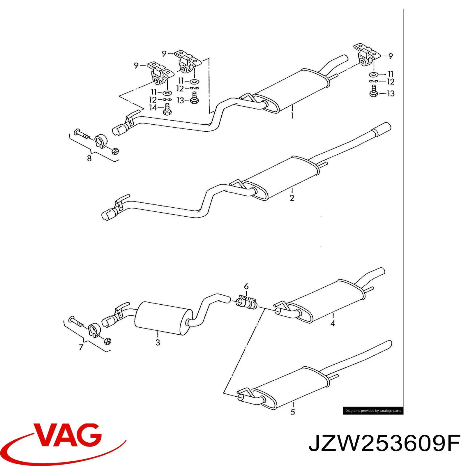  JZW253609F VAG