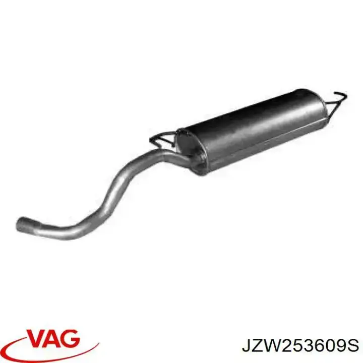 Купить JZW253609S VAG Глушитель задний