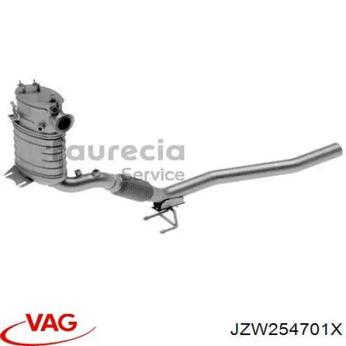 Глушитель, передняя часть VAG JZW254701X цена, от  