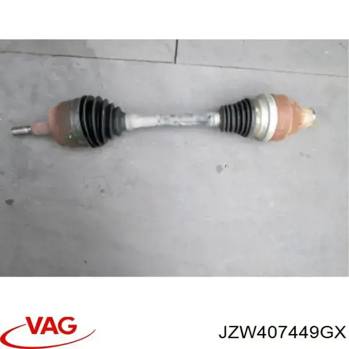 JZW407449GX VAG Полуось передняя, правая
