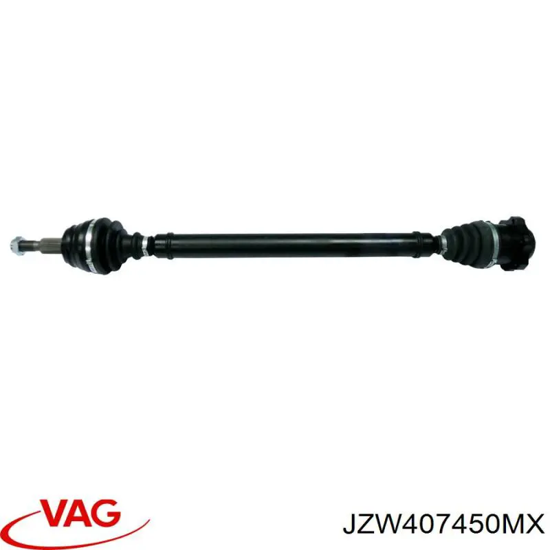 JZW407450MX VAG semieixo (acionador dianteiro direito)