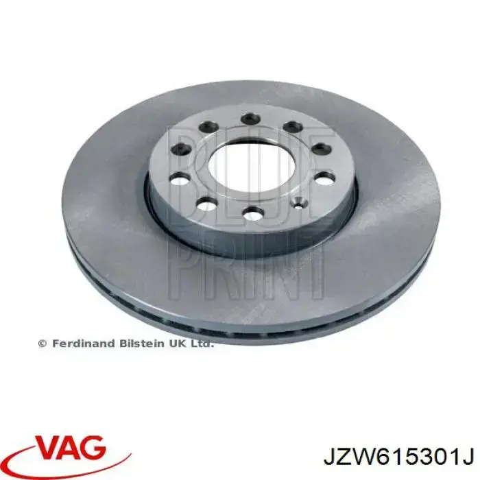 Disco do freio dianteiro JZW615301J VAG