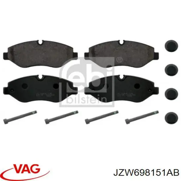 Купить JZW698151AB VAG Колодки тормозные