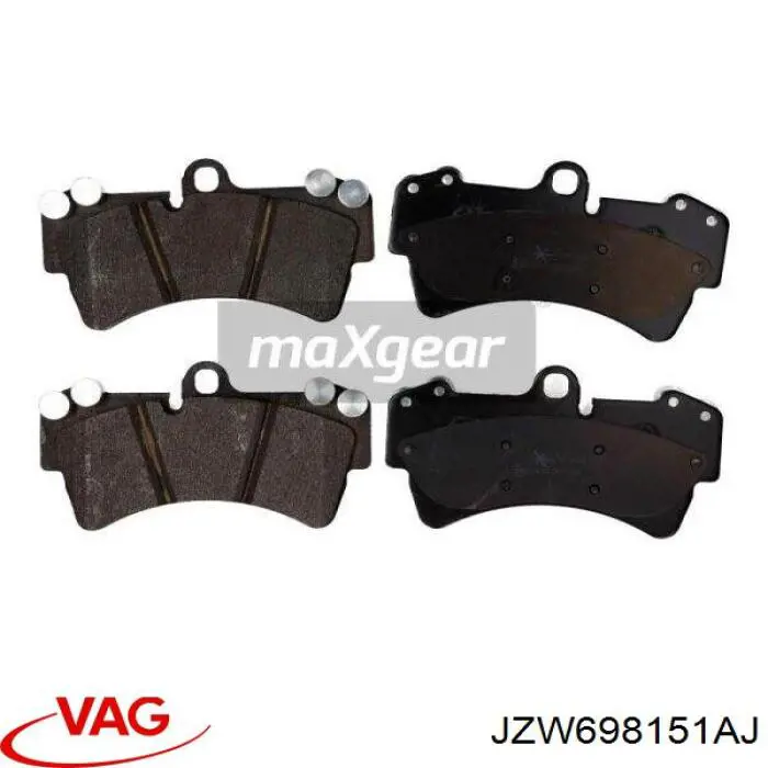 JZW698151AJ VAG Колодки передние