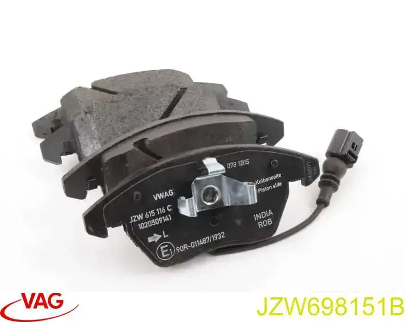 Купить JZW698151B VAG Колодки тормозные