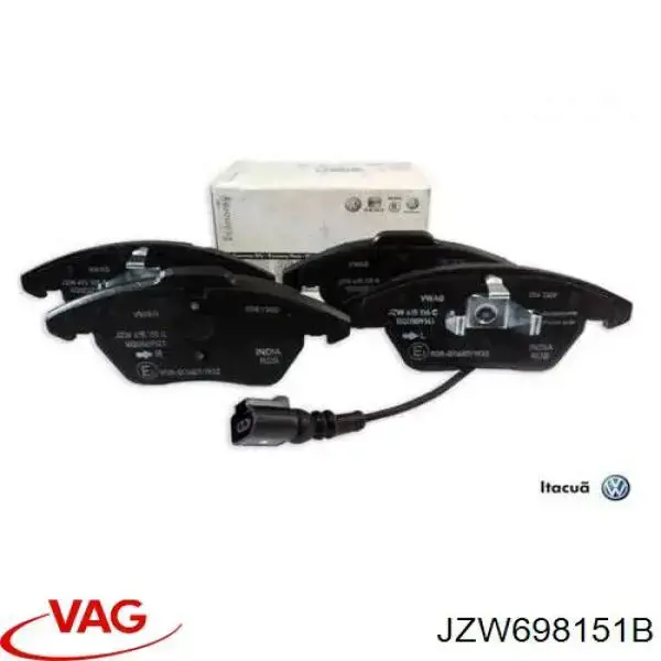 Передние тормозные колодки JZW698151B VAG