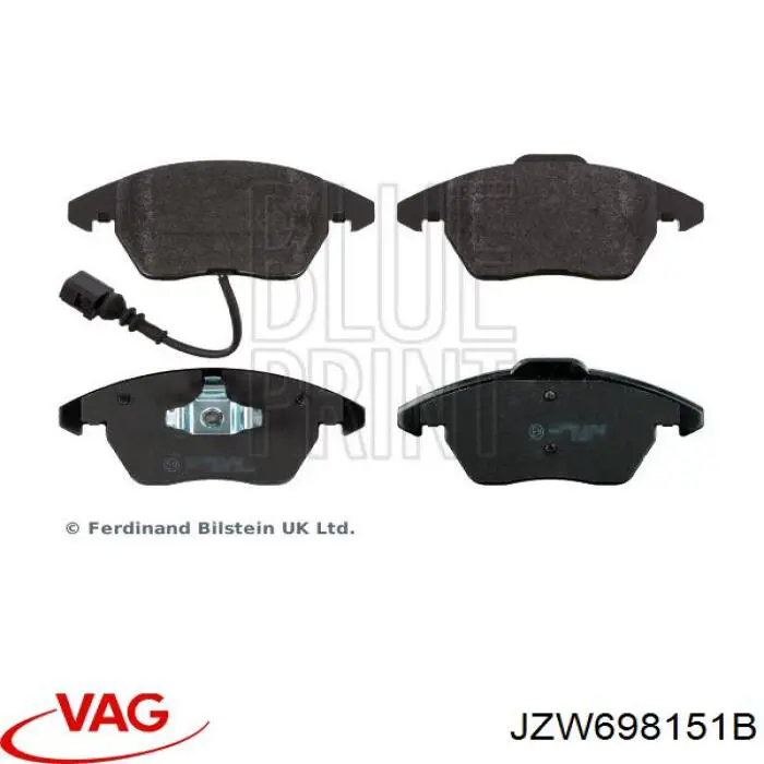 Тормозные колодки VAG JZW698151B