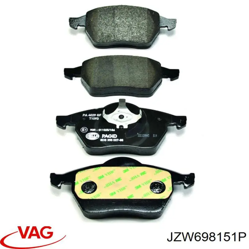 Колодки VAG JZW698151P цена, от 22.80 USD