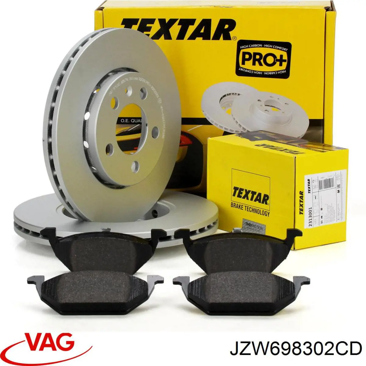 JZW698302CD VAG Диск тормозной передний