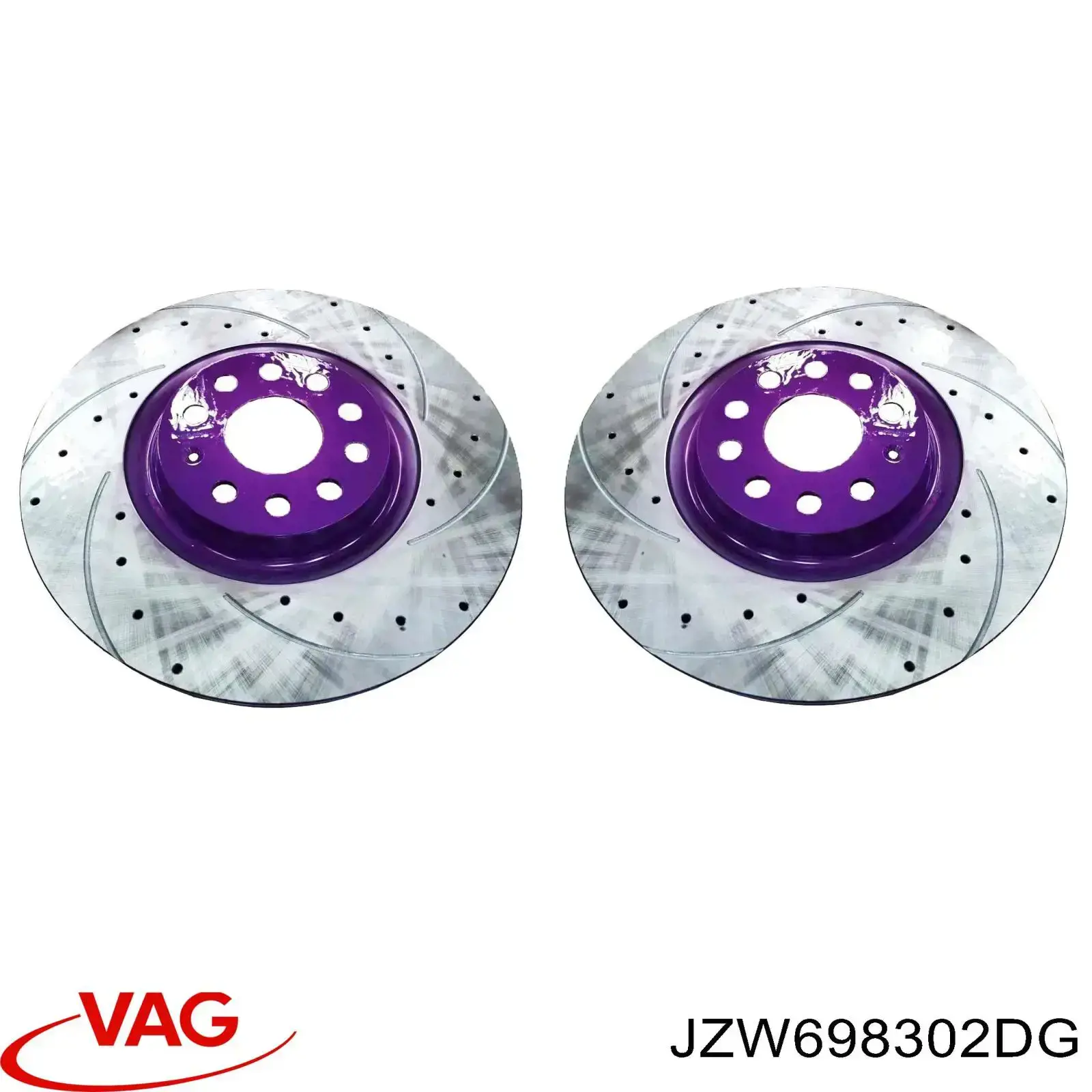 Тормоз дисковый передний VAG JZW698302DG цена, от 132.84 USD