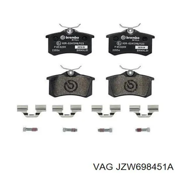 Колодки дисковые  VAG JZW698451A цена, от 17.41 USD