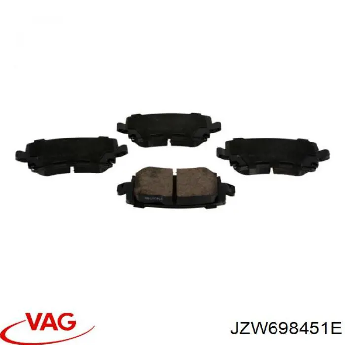 Задние дисковые колодки VAG JZW698451E