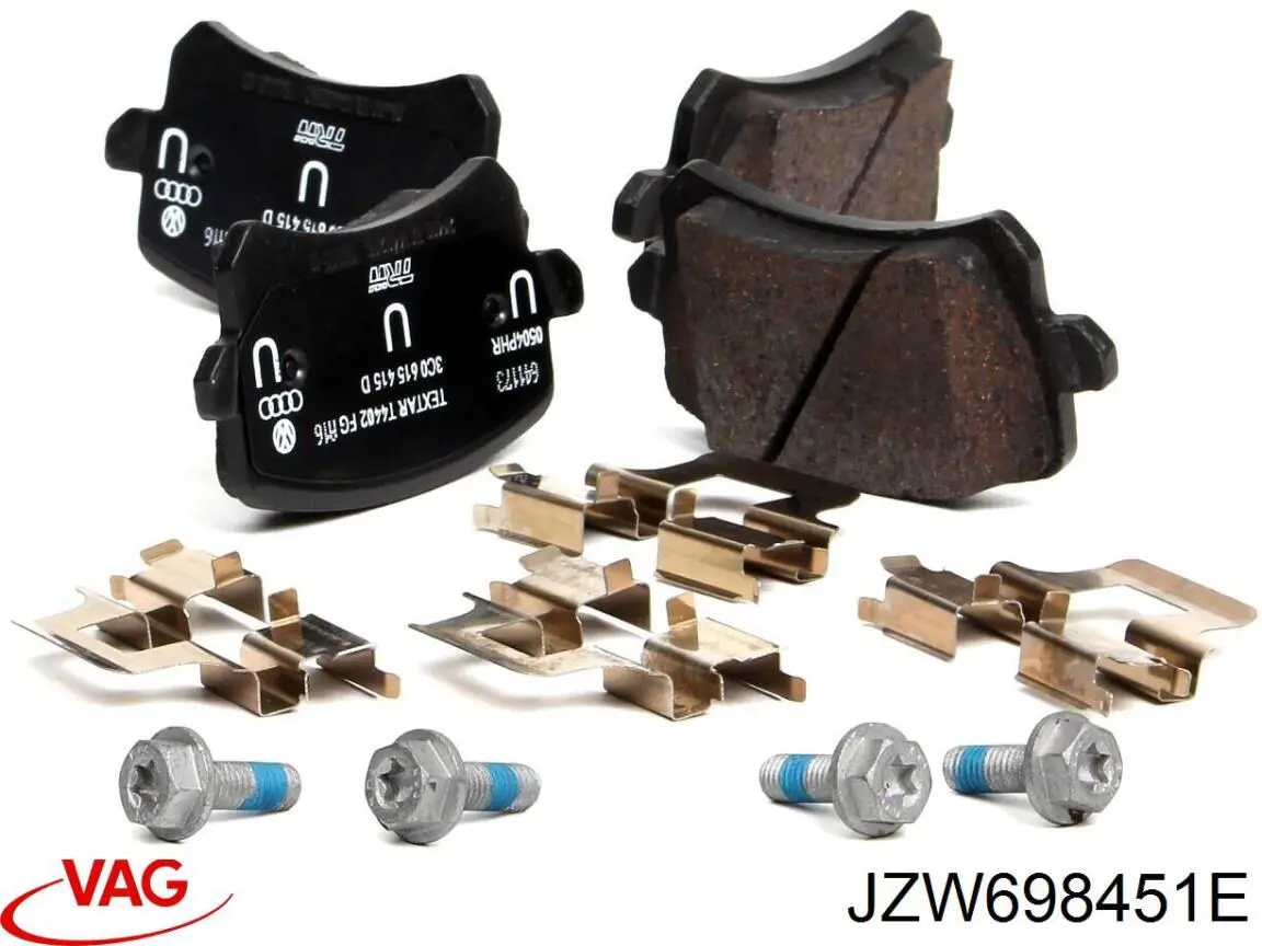 JZW698451E VAG Колодки тормозные дисковые комплект