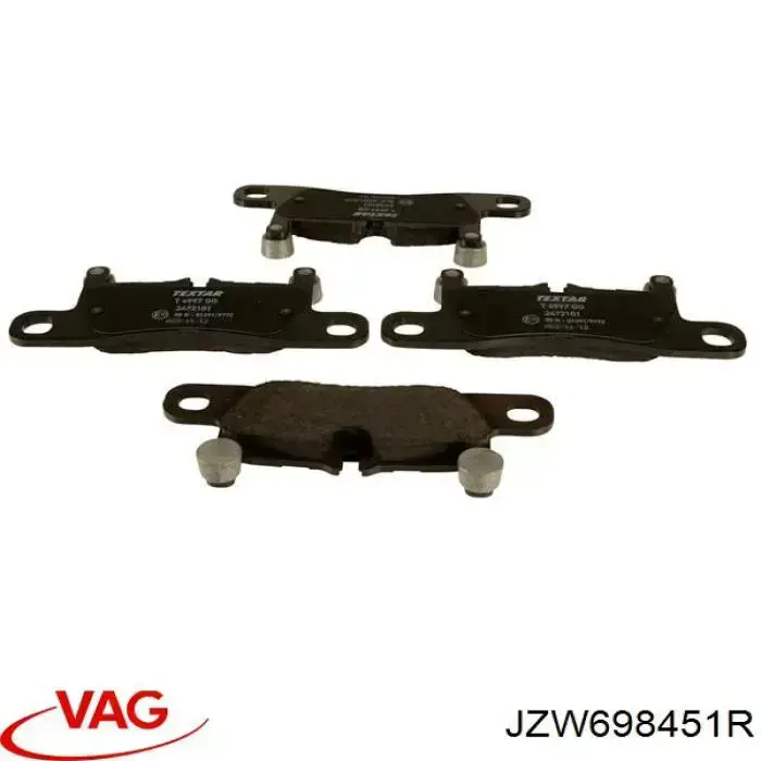 Задние тормозные колодки JZW698451R VAG