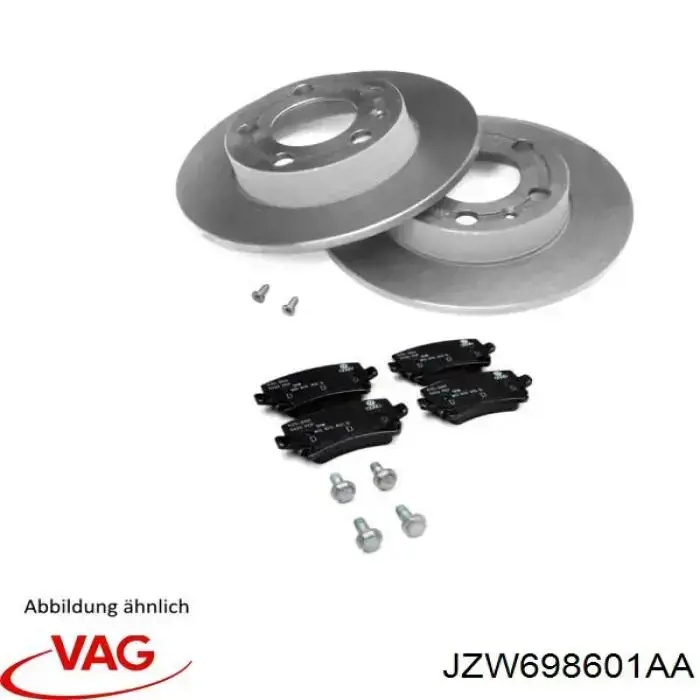 Задний тормозной диск VAG JZW698601AA цена, от 21.14 USD